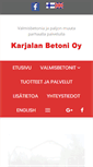 Mobile Screenshot of karjalanbetoni.fi